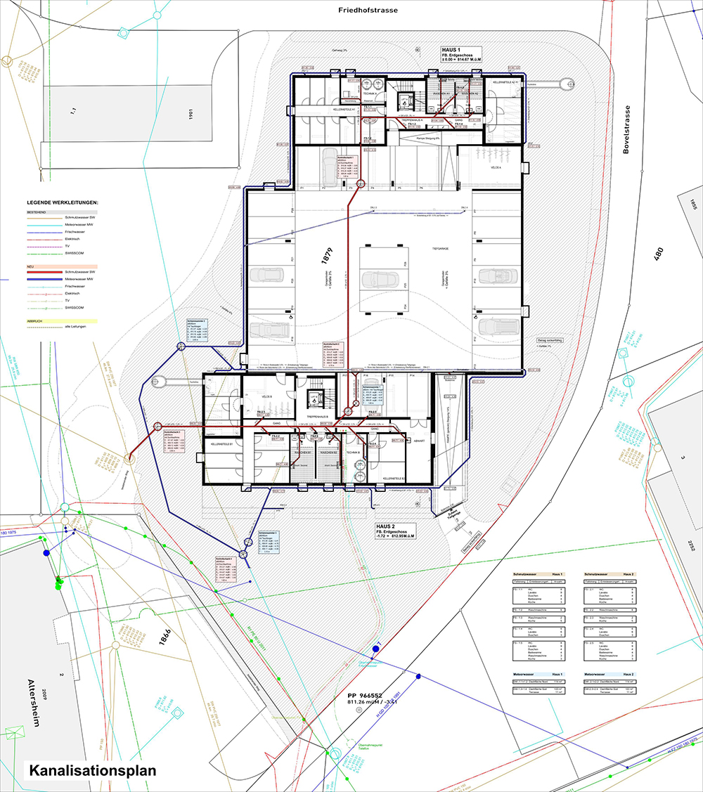 4. BG-Proj Juni 2012 - Kanalisationsplan
